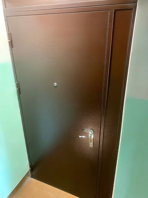 Дверь с неподвижными частями