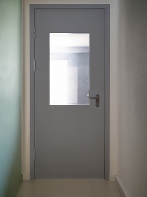 Остекленная стальная дверь