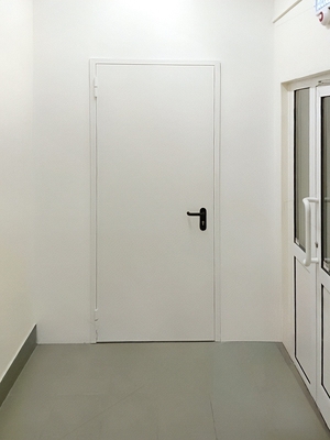 Стандартная дверь белого цвета