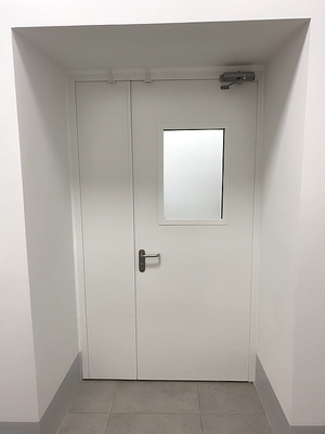 Остекленная полуторная дверь