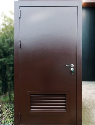 Порошковая дверь с ламелями