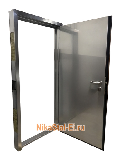 Однопольная противопожарная дверь ДСВ из нержавеющей стали ei-60