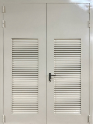 Двупольные двери - ворота с вентрешетками
