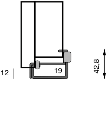 Порог с притвором Порог с притвором