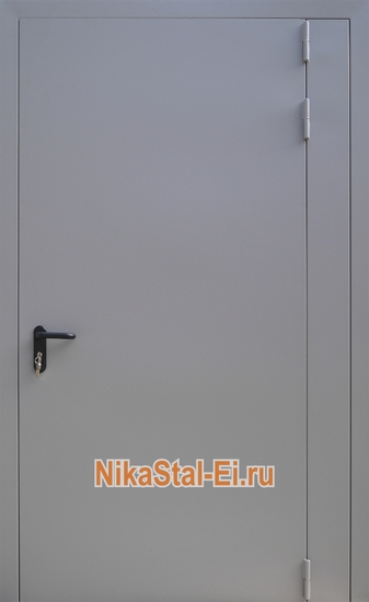 Однопольная противопожарная дверь ei-60 с узкой вставкой