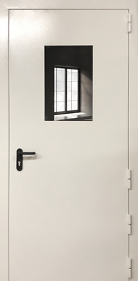 Однопольная противопожарная дверь с остеклением ei-60