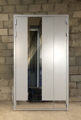 Остеклённая дверь с отбойниками