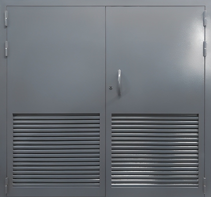 Стальные ворота с вентиляцией Стальные ворота с вентиляцией