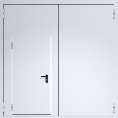 Огнестойкие ворота из сэндвич-панелей 3000х3000 мм Огнестойкие ворота из сэндвич-панелей 3000х3000 мм