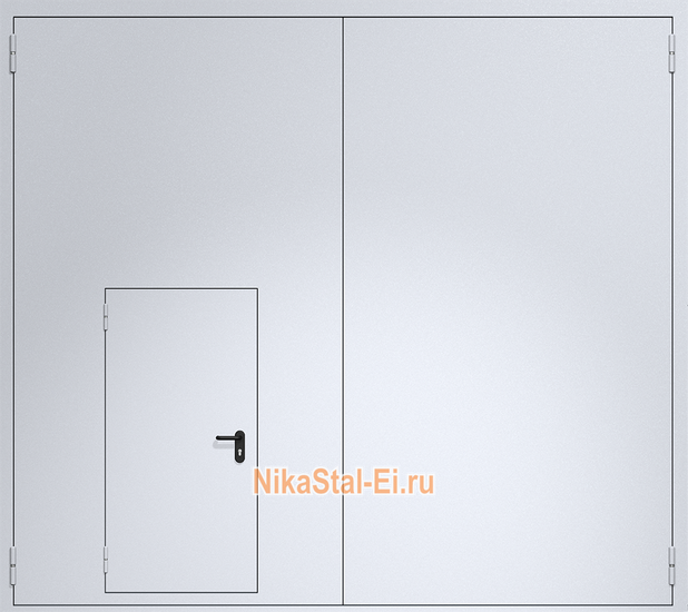 Противопожарные ворота из сэндвич-панелей 4500х4000 мм