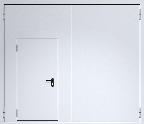 Ворота ei60 из сэндвич-панелей 3500х3000 мм Ворота ei60 из сэндвич-панелей 3500х3000 мм