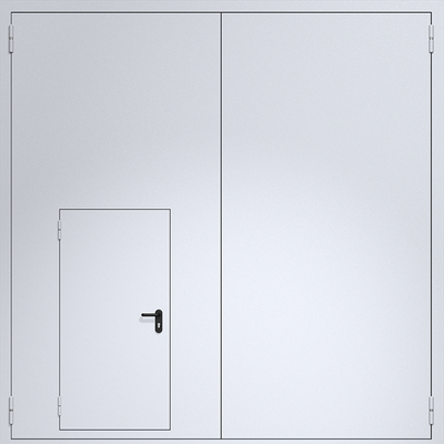Противопожарные ворота ei60 из сэндвич-панелей 4000х4000 мм Противопожарные ворота ei60 из сэндвич-панелей 4000х4000 мм