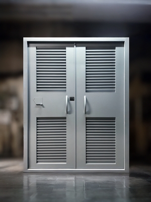 Жалюзийная дверь, вид сзади